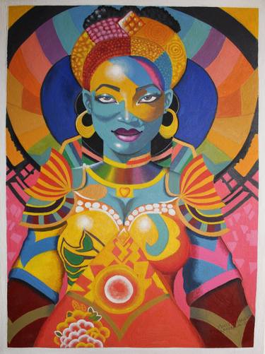 Original Contemporary People Paintings by Moses Foley Maseko