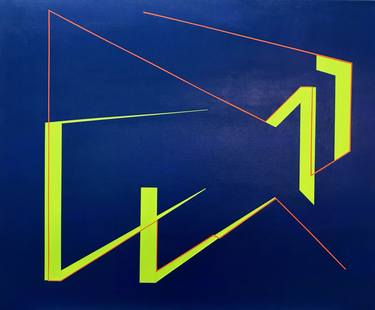 Original Abstract Geometric Paintings by Gerald Weber
