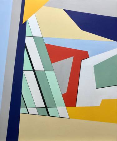 Original Cubism Architecture Paintings by Gerald Weber