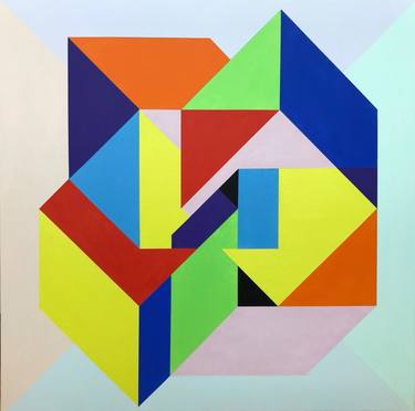 Original Conceptual Geometric Paintings by Gerald Weber
