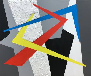 Original Abstract Geometric Paintings by Gerald Weber