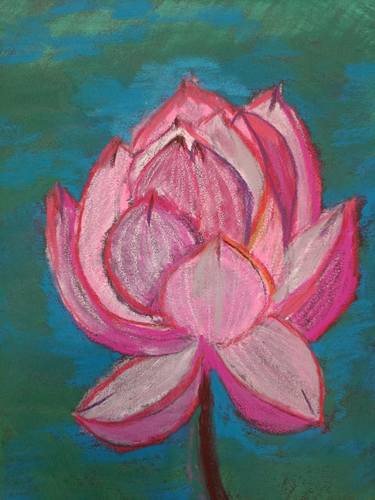 Original Impressionism Floral Drawings by Jayashree Nandi