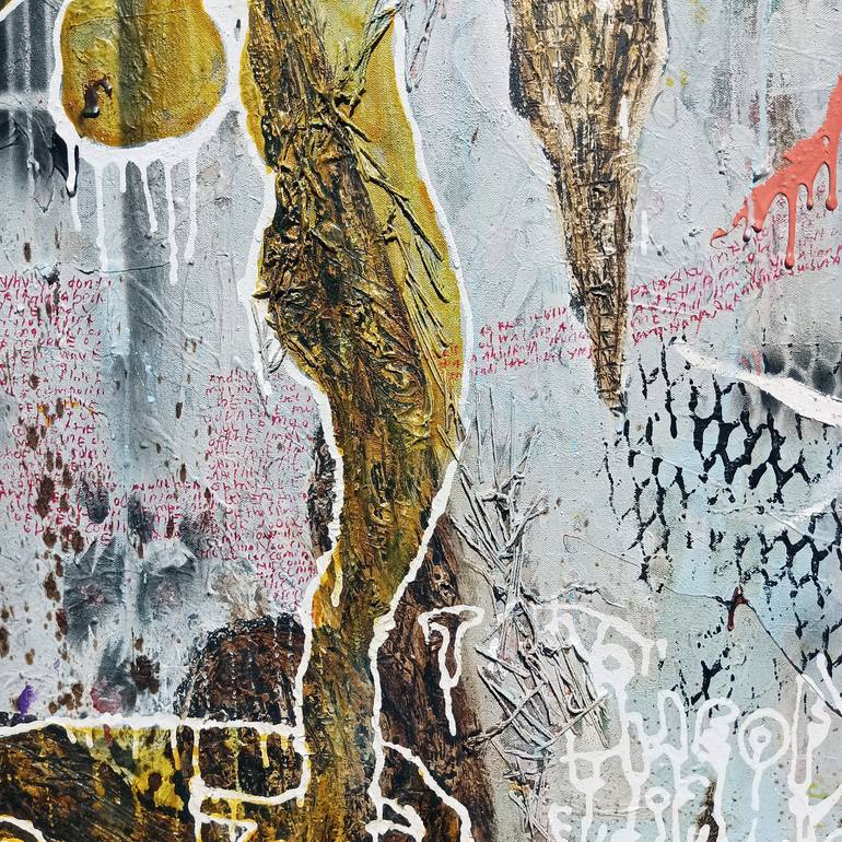 Original Abstract Expressionism Body Painting by Oktaravianus Bakara