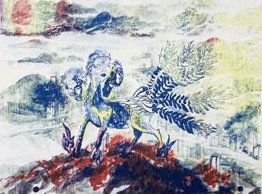 Original Illustration Classical mythology Printmaking by Yu-Ting Chung