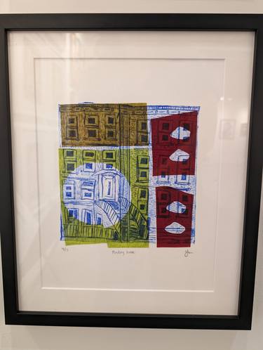 Original Abstract Architecture Printmaking by Lindsey Jones