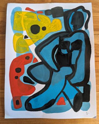 Original Abstract Women Painting by Lindsey Jones