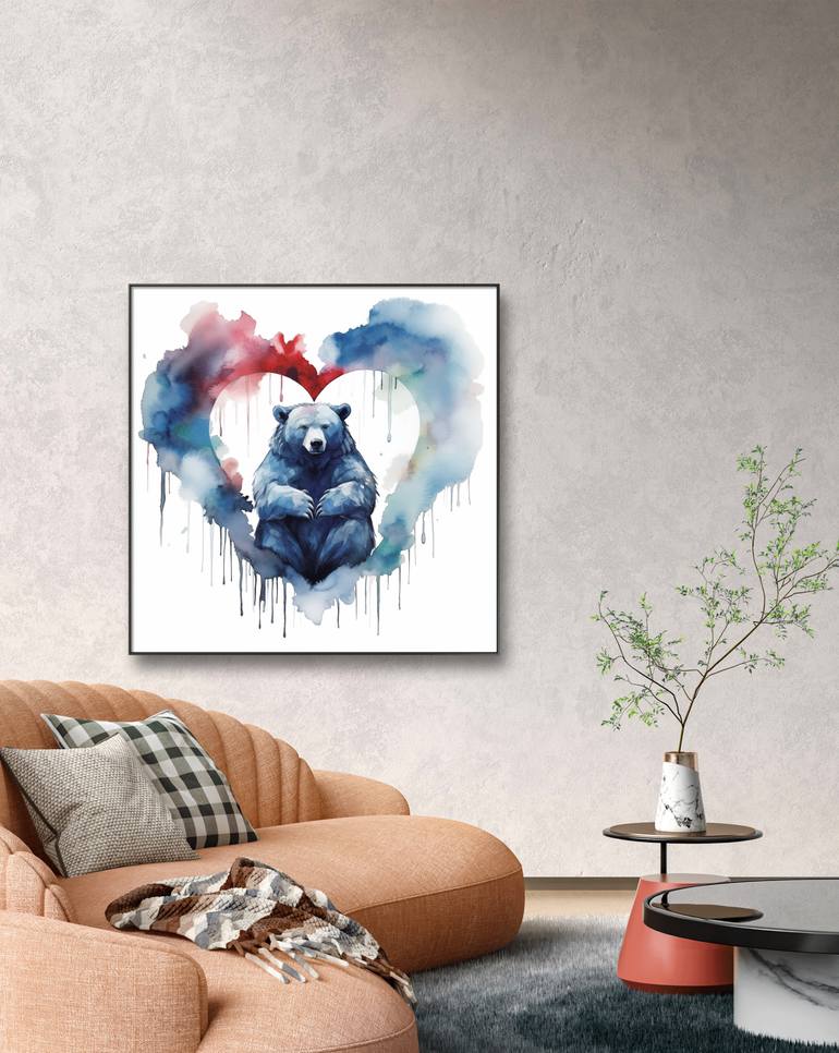 Original Minimalism Animal Painting by Ahsufi Anilak
