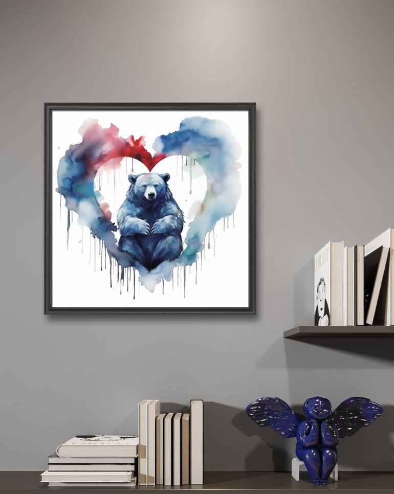 Original Minimalism Animal Painting by Ahsufi Anilak