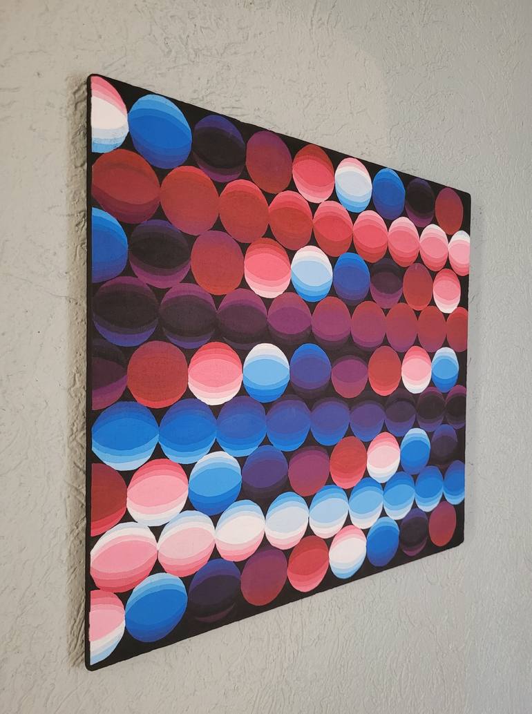 Original Abstract Geometric Painting by Victor Dorado