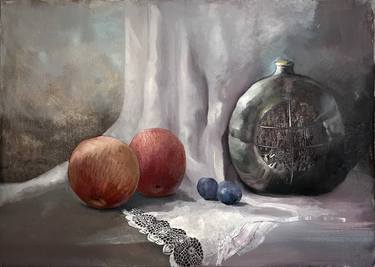 Still Life With Apples and Plums. thumb