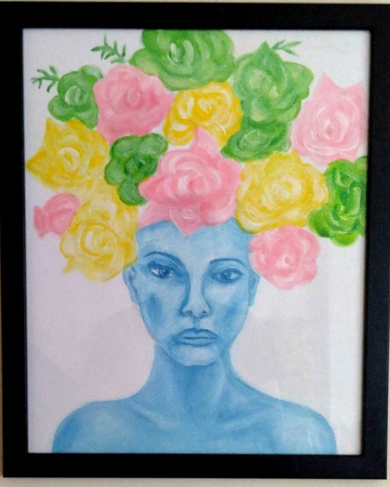 Original Fine Art Women Painting by Simone Mcdonald