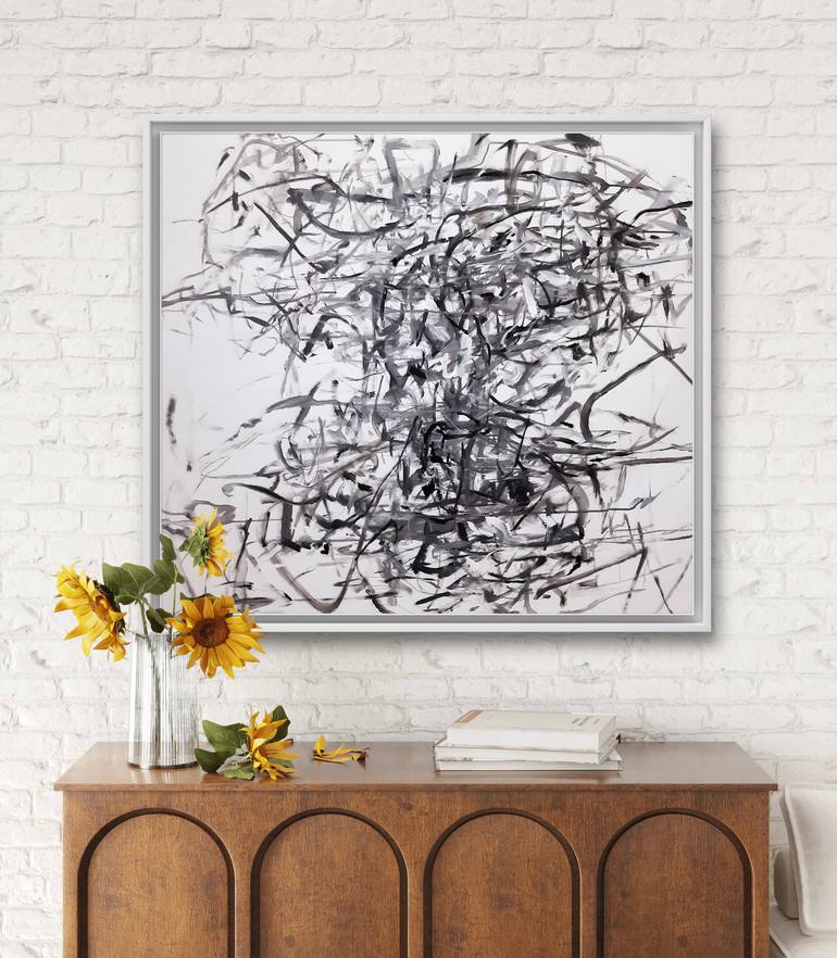 Original Abstract Expressionism Abstract Painting by Sara Voss