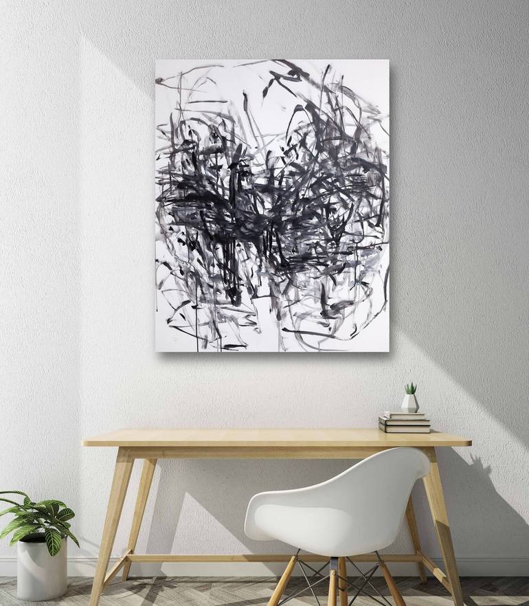 Original Abstract Expressionism Abstract Painting by Sara Voss