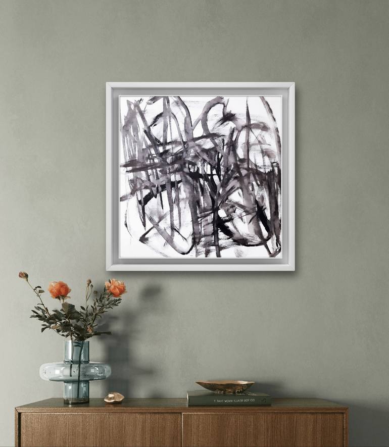 Original Abstract Expressionism Abstract Painting by Sara Voss