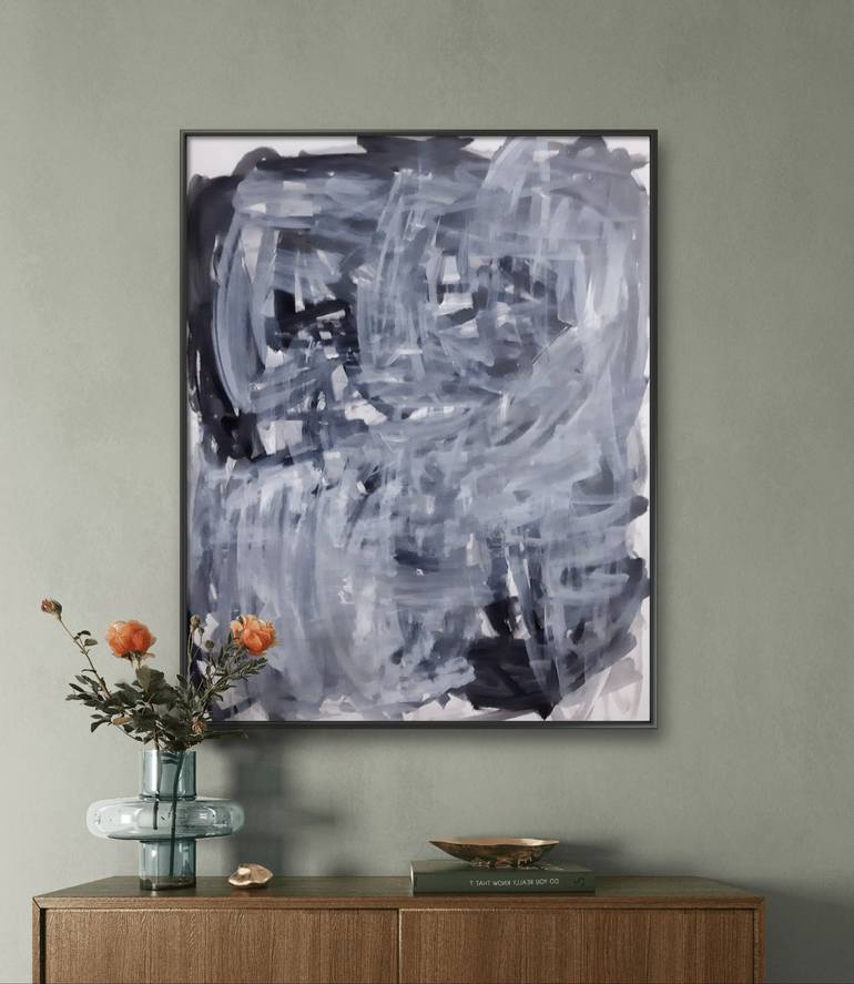 Original Abstract Expressionism Abstract Painting by Sara Voss