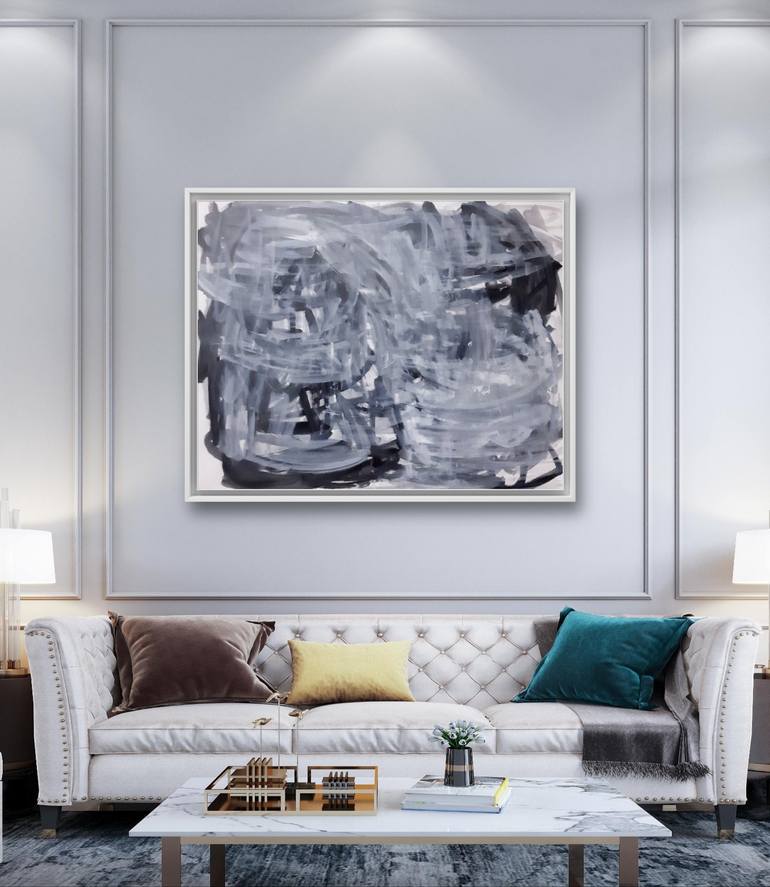 Original Abstract Expressionism Abstract Painting by Sara Voss