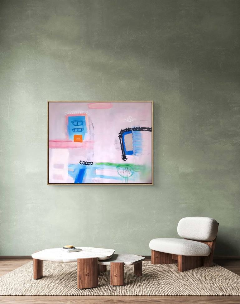 Original Abstract Expressionism Abstract Painting by Sara Voss