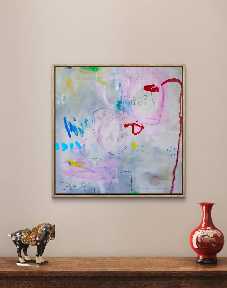 Original Abstract Expressionism Abstract Painting by Sara Voss