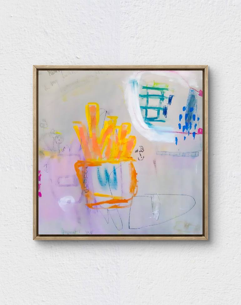 Original Abstract Expressionism Abstract Painting by Sara Voss