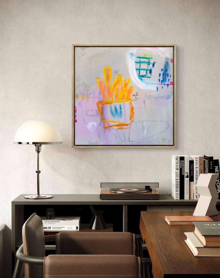 Original Abstract Expressionism Abstract Painting by Sara Voss