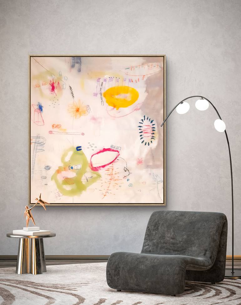 Original Abstract Expressionism Abstract Painting by Sara Voss