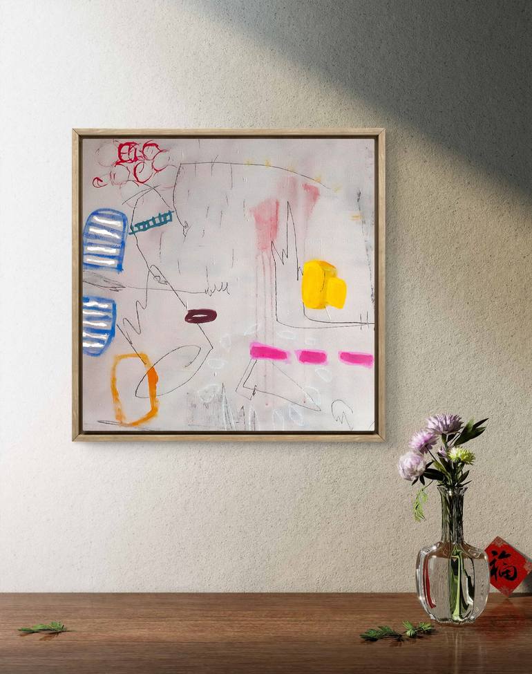 Original Abstract Expressionism Abstract Painting by Sara Voss