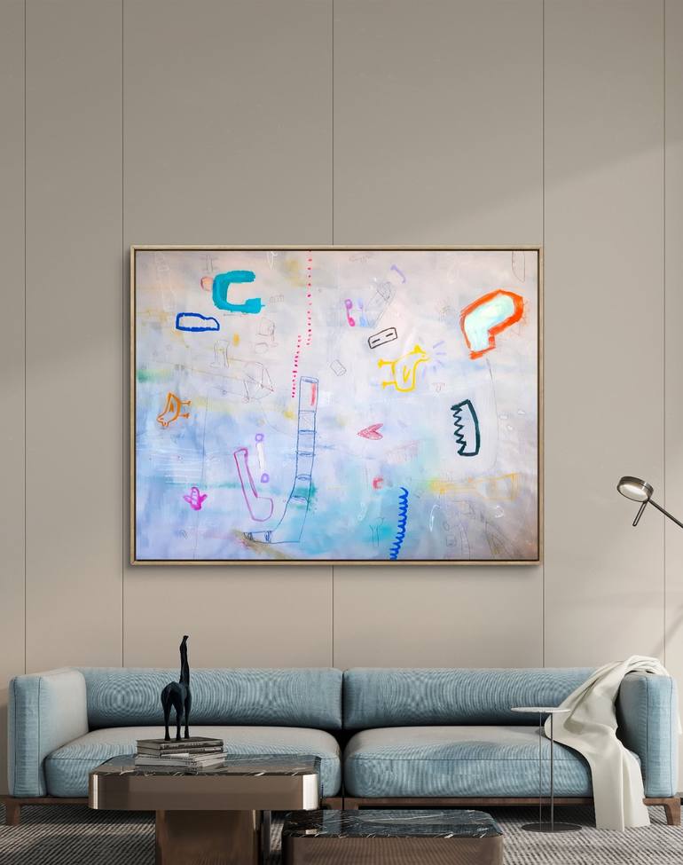 Original Abstract Expressionism Abstract Painting by Sara Voss