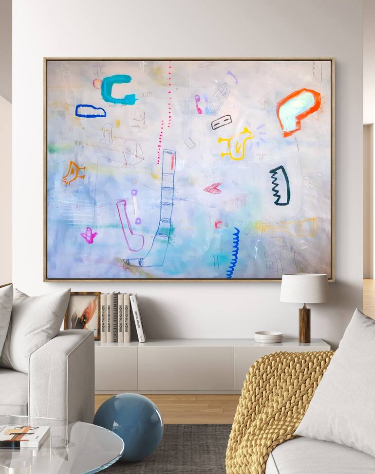 Original Abstract Expressionism Abstract Painting by Sara Voss