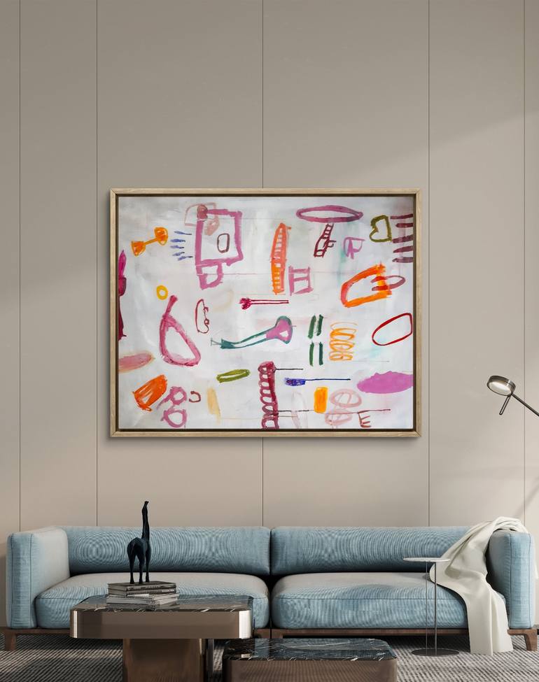 Original Abstract Expressionism Abstract Painting by Sara Voss