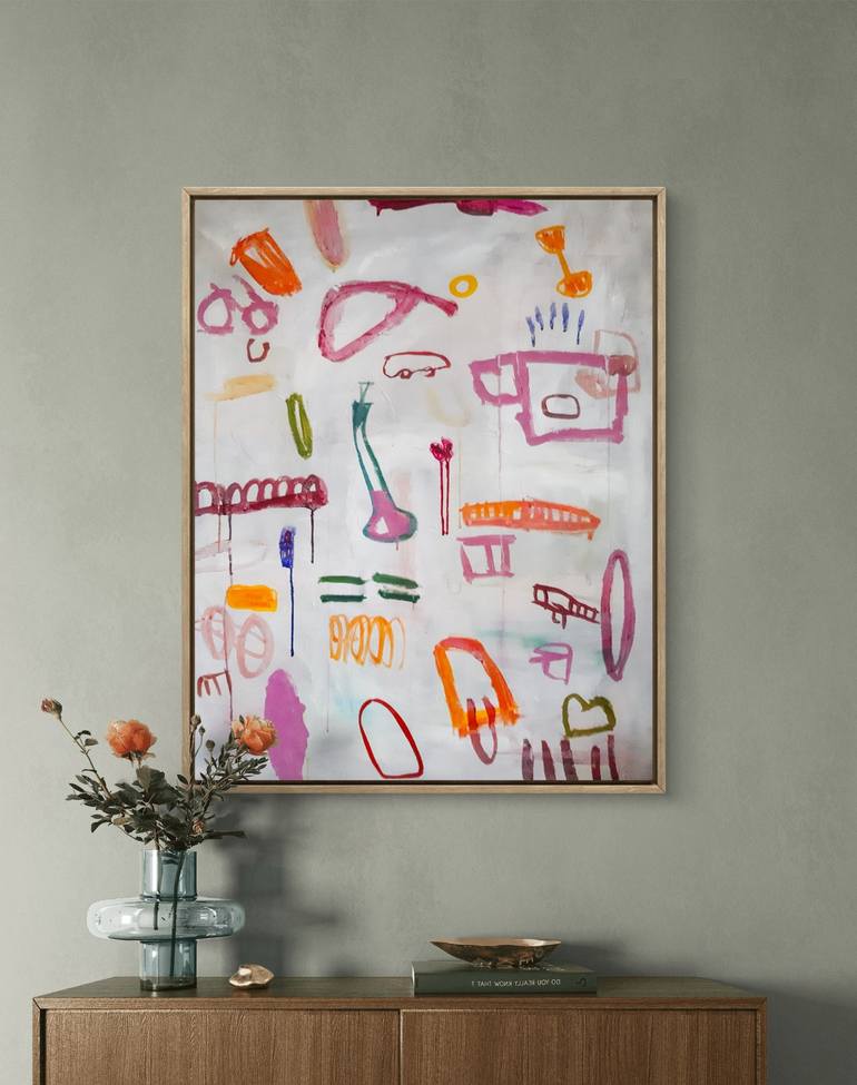 Original Abstract Expressionism Abstract Painting by Sara Voss