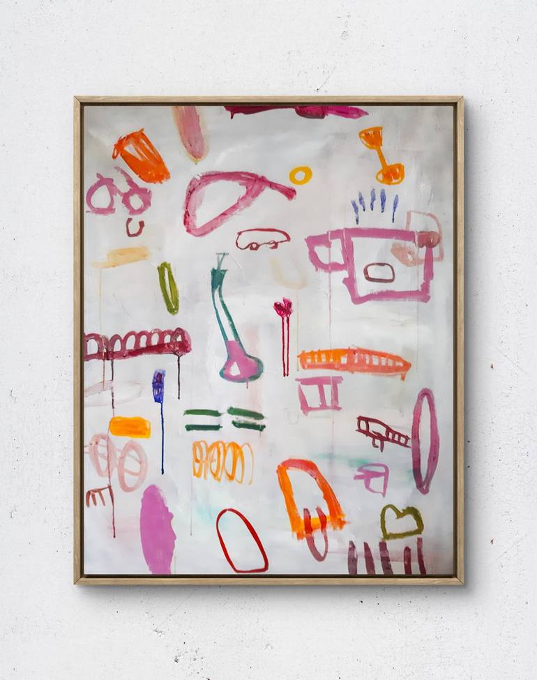Original Abstract Expressionism Abstract Painting by Sara Voss