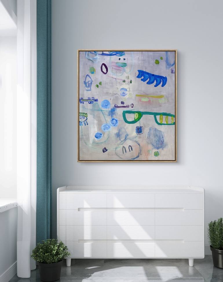 Original Abstract Expressionism Abstract Painting by Sara Voss