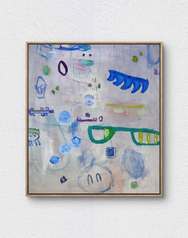 Original Abstract Expressionism Abstract Painting by Sara Voss