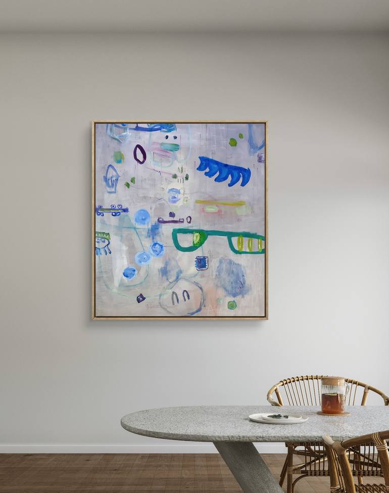 Original Abstract Expressionism Abstract Painting by Sara Voss