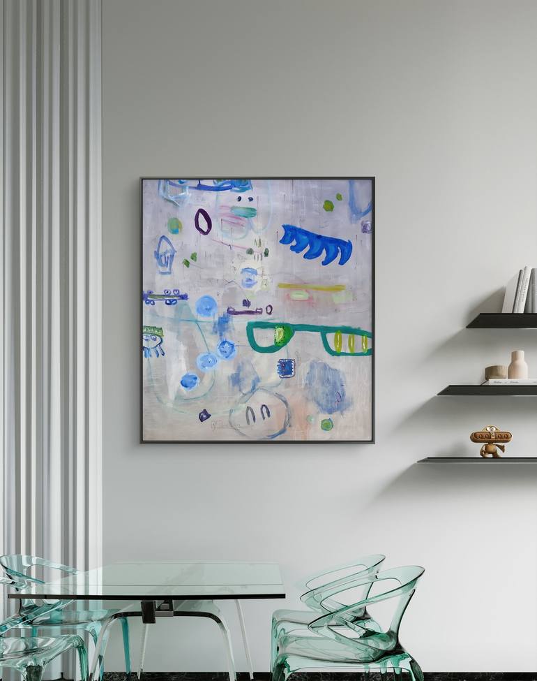 Original Abstract Expressionism Abstract Painting by Sara Voss