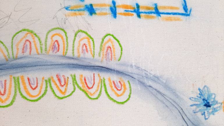 Original Abstract Expressionism Abstract Painting by Sara Voss