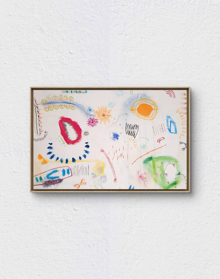 Original Abstract Expressionism Abstract Painting by Sara Voss