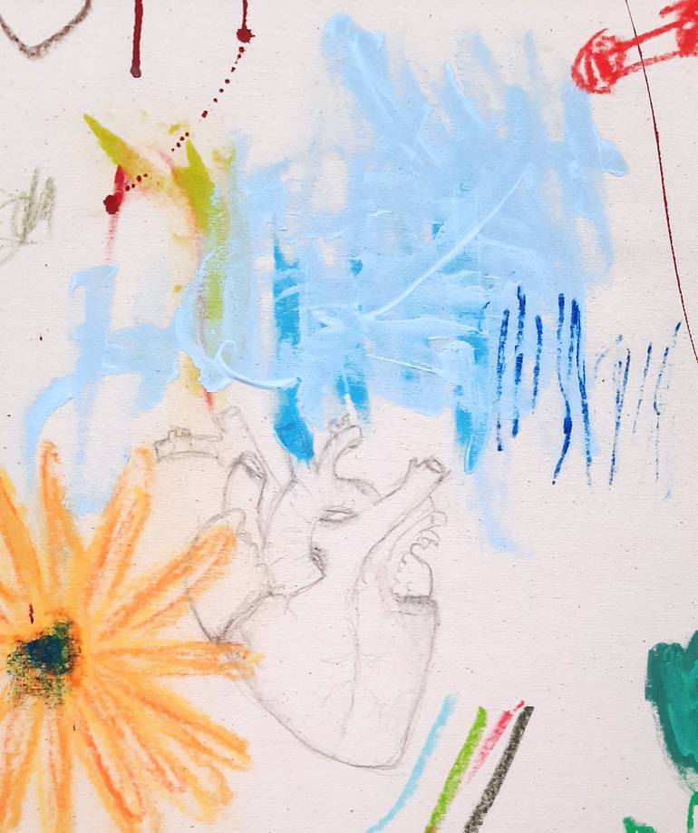 Original Abstract Expressionism Abstract Painting by Sara Voss