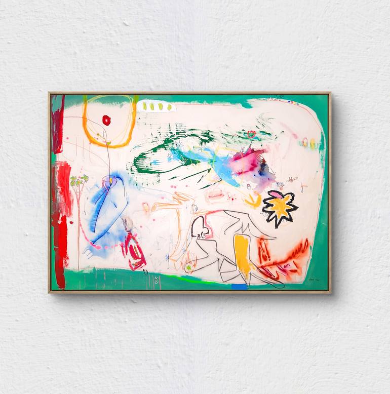 Original Abstract Expressionism Abstract Painting by Sara Voss