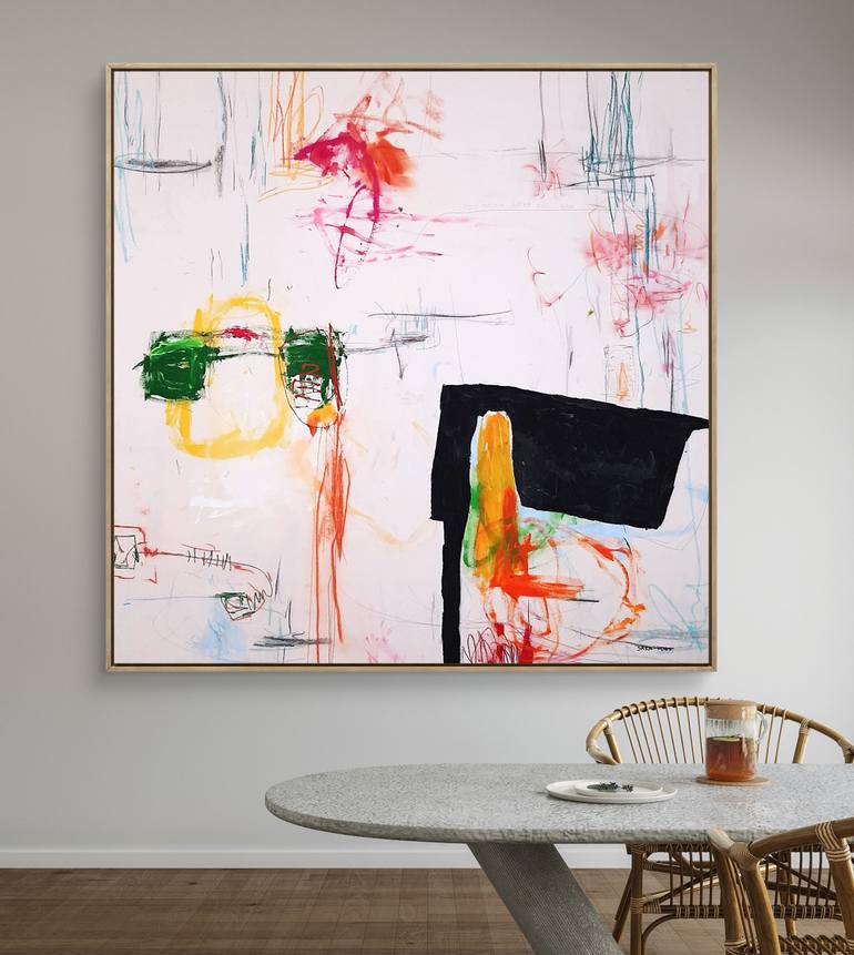 Original Abstract Expressionism Abstract Painting by Sara Voss