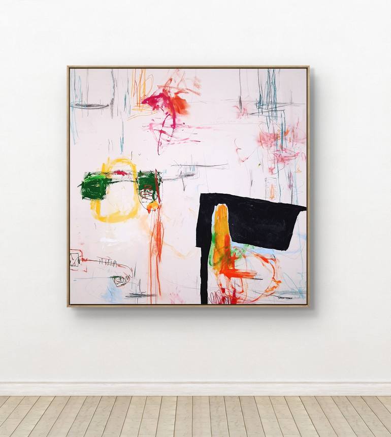 Original Abstract Expressionism Abstract Painting by Sara Voss
