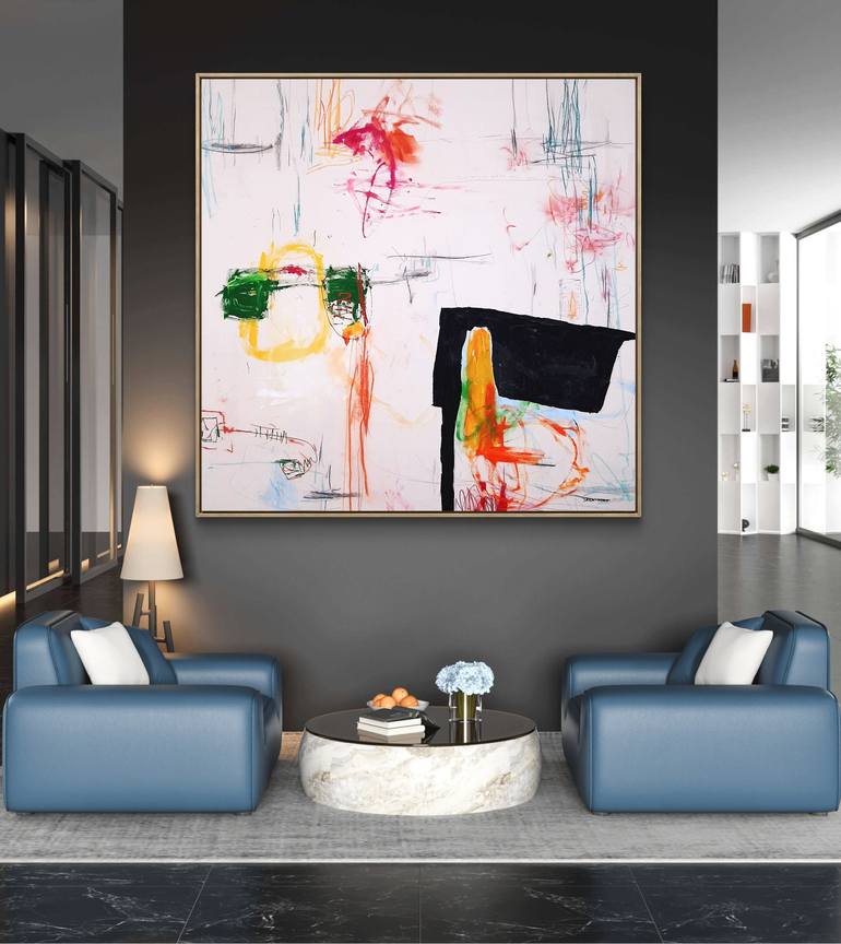 Original Abstract Expressionism Abstract Painting by Sara Voss