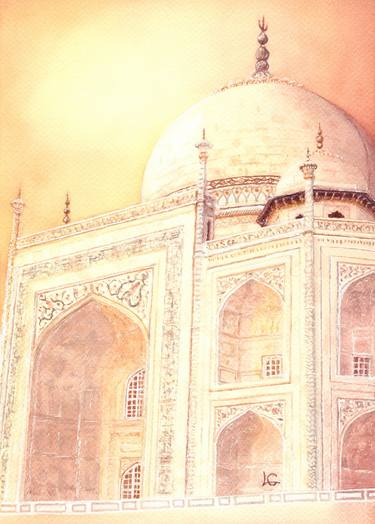 Original Architecture Paintings by Lisa Golberin