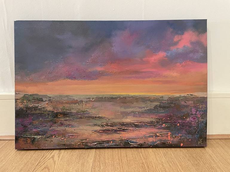 Original Abstract Landscape Painting by Nicky Edwards