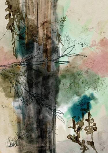 Print of Abstract Tree Paintings by Avery Maxwell