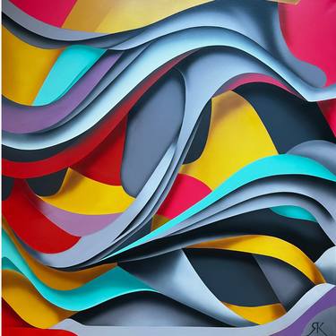 Original Contemporary Abstract Paintings by Ravi Kael