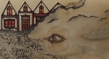 Original Surrealism Architecture Drawings by Edita J Birschbach