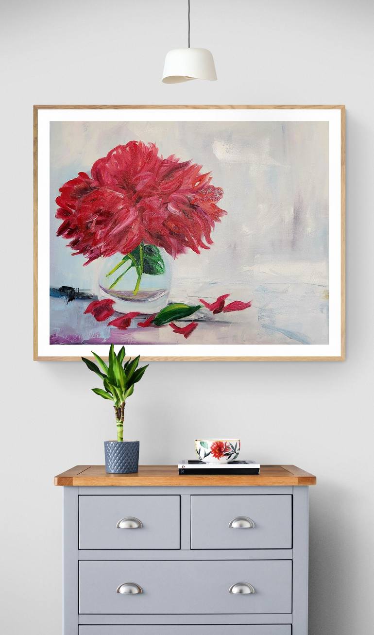 Original Fine Art Floral Painting by Robin Lynn Hought