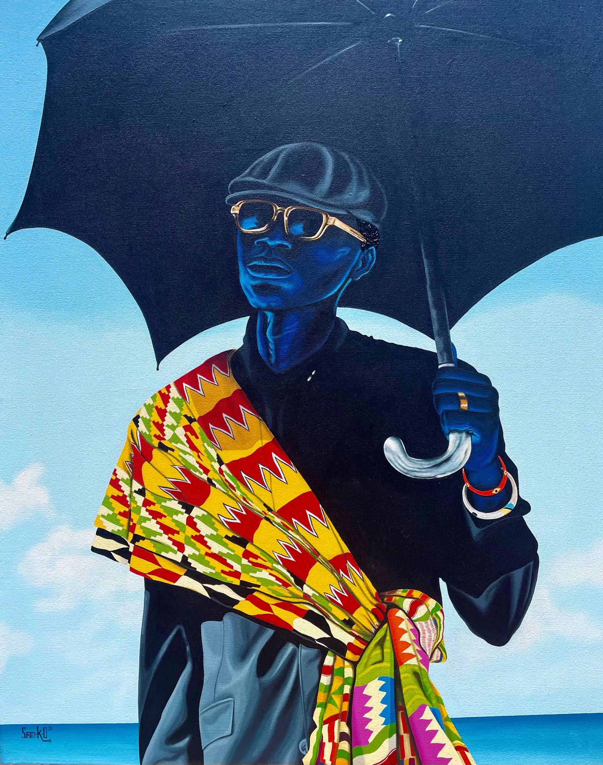 The Kente statement Painting by Samuel Oseigyei Kumah | Saatchi Art