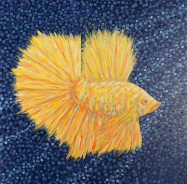 Original Abstract Fish Paintings by SaTa Lx